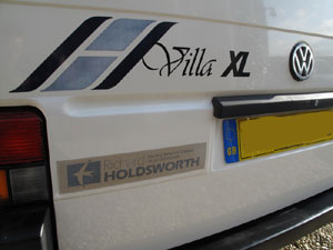 VW T4 Holdsworth Villa XL Rear Logo